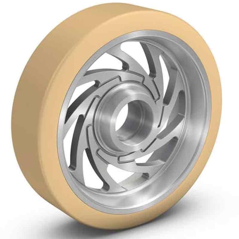 Medical grade polyurethane travel wheel