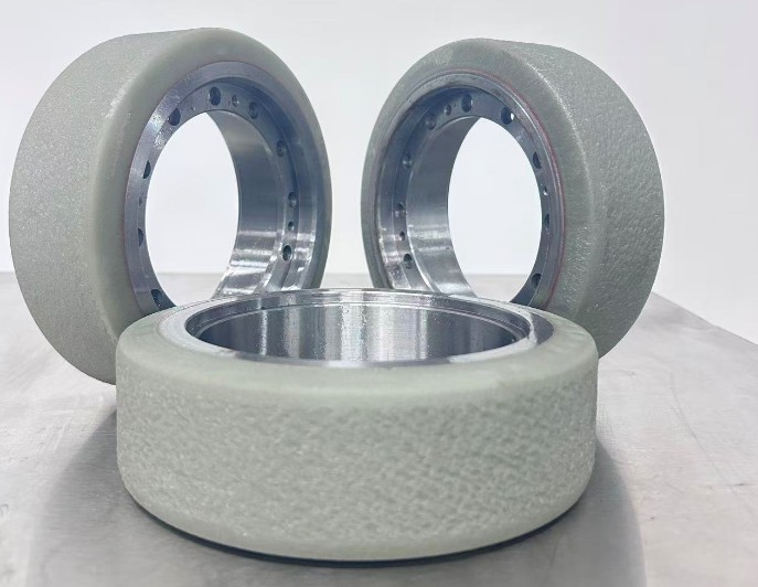 Polyurethane anti-slip wheels