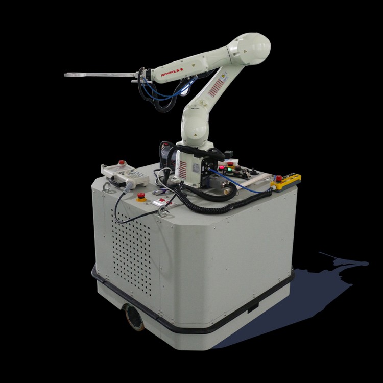 Welding robots drive wheels