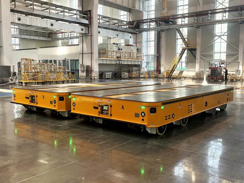 AGV wheels for heavy duty transporter